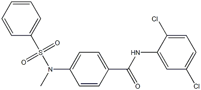 N-(2,5-dichlorophenyl)-4-[methyl(phenylsulfonyl)amino]benzamide Struktur