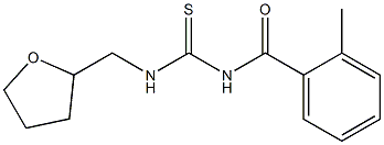 N-(2-methylbenzoyl)-N'-(tetrahydro-2-furanylmethyl)thiourea Struktur