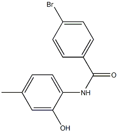 4-bromo-N-(2-hydroxy-4-methylphenyl)benzamide Struktur