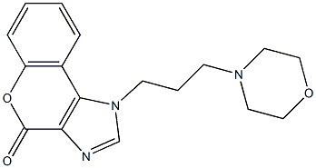 1-[3-(4-morpholinyl)propyl]chromeno[3,4-d]imidazol-4(1H)-one Struktur