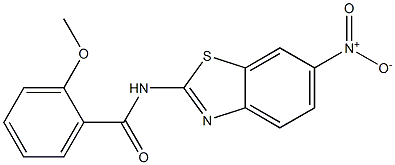 N-{6-nitro-1,3-benzothiazol-2-yl}-2-methoxybenzamide Struktur