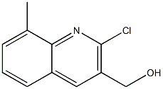 (2-chloro-8-methyl-3-quinolinyl)methanol Struktur