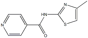 N-(4-methyl-1,3-thiazol-2-yl)isonicotinamide Struktur