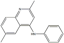 2,6-dimethyl-N-phenyl-4-quinolinamine Struktur