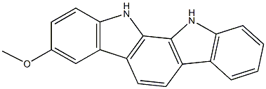 3-methoxy-11,12-dihydroindolo[2,3-a]carbazole Struktur