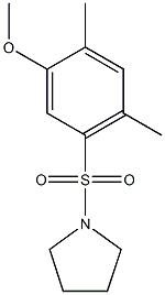 2,4-dimethyl-5-(1-pyrrolidinylsulfonyl)phenyl methyl ether Struktur