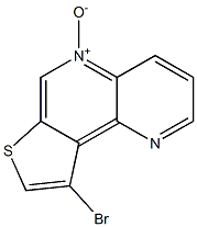 9-bromothieno[2,3-c][1,5]naphthyridine 5-oxide Struktur