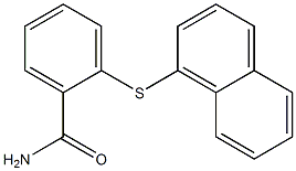 2-(1-naphthylsulfanyl)benzamide Struktur