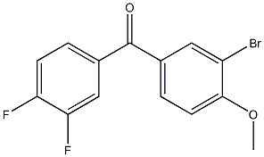 (3-bromo-4-methoxyphenyl)(3,4-difluorophenyl)methanone Struktur