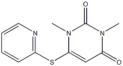 1,3-dimethyl-6-(2-pyridinylsulfanyl)-2,4(1H,3H)-pyrimidinedione Struktur