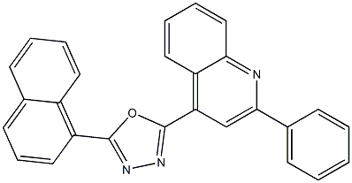 4-[5-(1-naphthyl)-1,3,4-oxadiazol-2-yl]-2-phenylquinoline Struktur