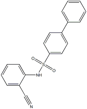 N-(2-cyanophenyl)[1,1'-biphenyl]-4-sulfonamide Struktur