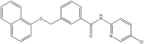 N-(5-chloropyridin-2-yl)-3-[(1-naphthyloxy)methyl]benzamide Struktur