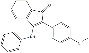 3-anilino-2-(4-methoxyphenyl)-1H-inden-1-one Struktur