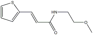 N-(2-methoxyethyl)-3-(2-thienyl)acrylamide Struktur