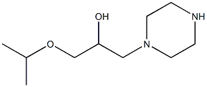 1-isopropoxy-3-(1-piperazinyl)-2-propanol Struktur