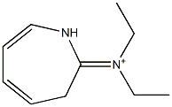 N-(1,3-dihydro-2H-azepin-2-ylidene)-N-ethylethanaminium Struktur