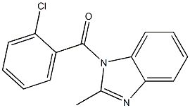 1-(2-chlorobenzoyl)-2-methyl-1H-benzimidazole Struktur