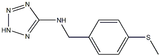 N-[4-(methylsulfanyl)benzyl]-N-(2H-tetraazol-5-yl)amine Struktur