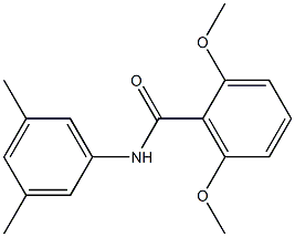 N-(3,5-dimethylphenyl)-2,6-dimethoxybenzamide Struktur