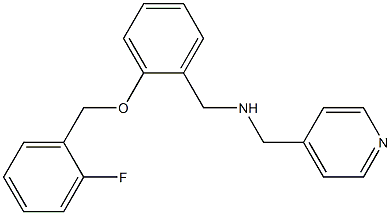 N-{2-[(2-fluorobenzyl)oxy]benzyl}-N-(4-pyridinylmethyl)amine Struktur