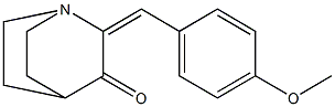 2-(4-methoxybenzylidene)quinuclidin-3-one Struktur