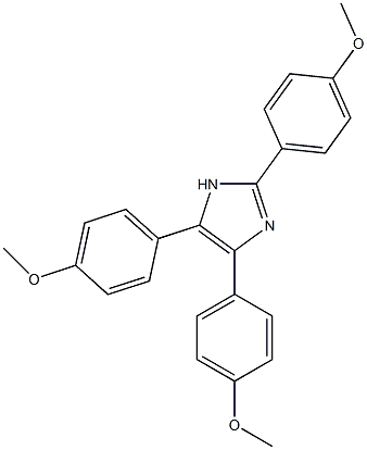 2,4,5-tris[4-(methyloxy)phenyl]-1H-imidazole Struktur