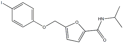 5-[(4-iodophenoxy)methyl]-N-isopropyl-2-furamide Struktur