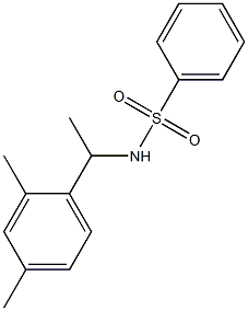 N-[1-(2,4-dimethylphenyl)ethyl]benzenesulfonamide Struktur