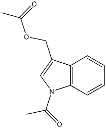 (1-acetyl-1H-indol-3-yl)methyl acetate Struktur