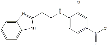 2-(2-{2-chloro-4-nitroanilino}ethyl)-1H-benzimidazole Struktur