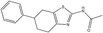 N-(6-phenyl-4,5,6,7-tetrahydro-1,3-benzothiazol-2-yl)acetamide Struktur