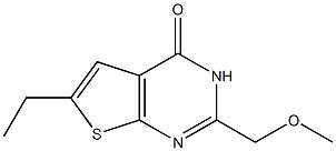 6-ethyl-2-(methoxymethyl)thieno[2,3-d]pyrimidin-4(3H)-one Struktur