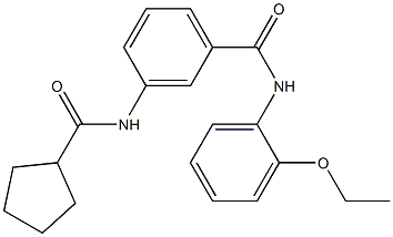 3-[(cyclopentylcarbonyl)amino]-N-(2-ethoxyphenyl)benzamide Struktur