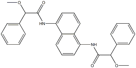 2-methoxy-N-(5-{[methoxy(phenyl)acetyl]amino}-1-naphthyl)-2-phenylacetamide Struktur