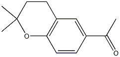 1-(2,2-dimethyl-3,4-dihydro-2H-chromen-6-yl)ethanone Struktur