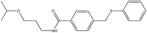 N-(3-isopropoxypropyl)-4-[(phenylsulfanyl)methyl]benzamide Struktur