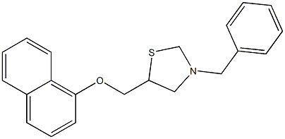 (3-benzyl-1,3-thiazolidin-5-yl)methyl 1-naphthyl ether Struktur