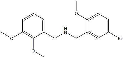 N-(5-bromo-2-methoxybenzyl)(2,3-dimethoxyphenyl)methanamine Struktur