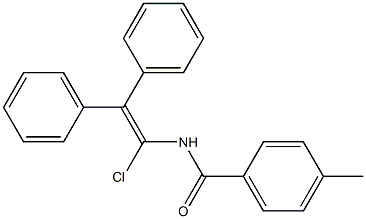 1-chloro-2,2-diphenylvinyl(4-methylphenyl)formamide Struktur