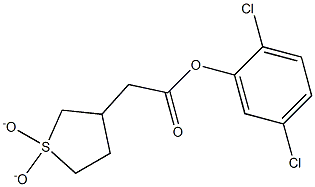 2,5-dichlorophenyl (1,1-dioxidotetrahydro-3-thienyl)acetate Struktur