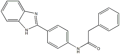 N-[4-(1H-benzimidazol-2-yl)phenyl]-2-phenylacetamide Struktur