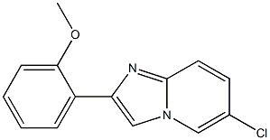 2-(6-chloroimidazo[1,2-a]pyridin-2-yl)phenyl methyl ether Struktur