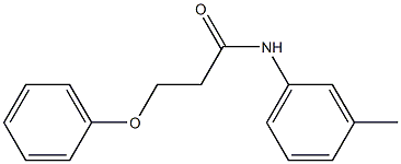 N-(3-methylphenyl)-3-(phenyloxy)propanamide Struktur