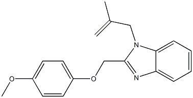 2-[(4-methoxyphenoxy)methyl]-1-(2-methyl-2-propenyl)-1H-benzimidazole Struktur