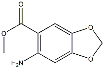 methyl 6-amino-1,3-benzodioxole-5-carboxylate Struktur