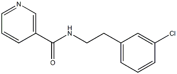 N-[2-(3-chlorophenyl)ethyl]nicotinamide Struktur