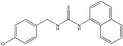 N-(4-chlorobenzyl)-N'-(1-naphthyl)thiourea Struktur