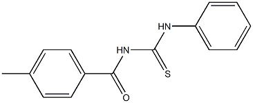 N-(4-methylbenzoyl)-N'-phenylthiourea Struktur