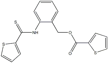 2-[(2-thienylcarbothioyl)amino]benzyl 2-thiophenecarboxylate Struktur